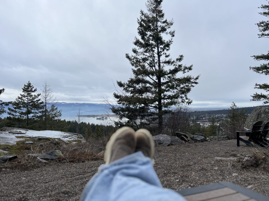 View from Chief Cliff Overlook Pavilion. 